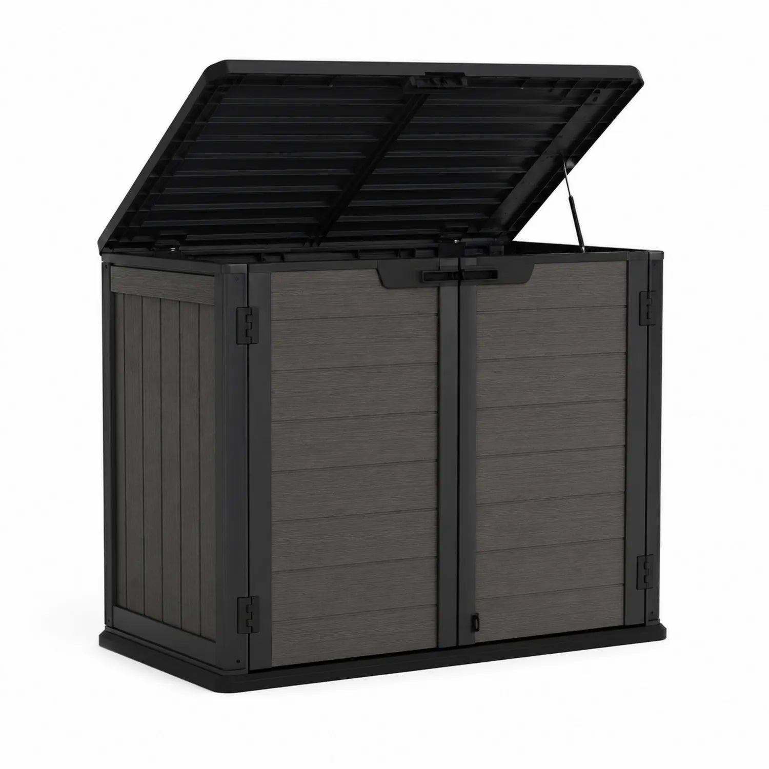 Kunststoff Au?enlagerbox Anthrazit mit Schlie?mechanismus