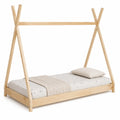 Kinder Hausbett aus Kiefernholz 90x200 cm