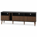 TV-Schrank Holz Schwarz/Braun 180 cm