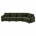 Ecksofa Cord Dunkelgr¨¹n 300cm x 200cm