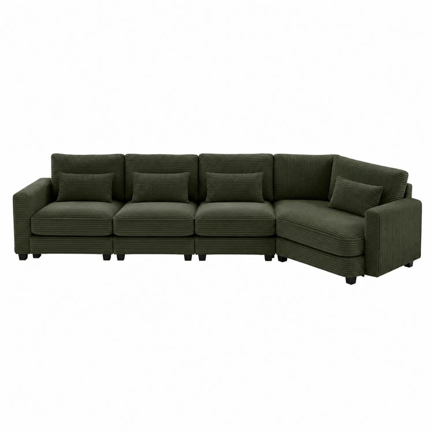 Ecksofa Cord Dunkelgr¨¹n 300cm x 200cm