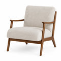 Polstersessel Massivholzrahmen Creme 80cm