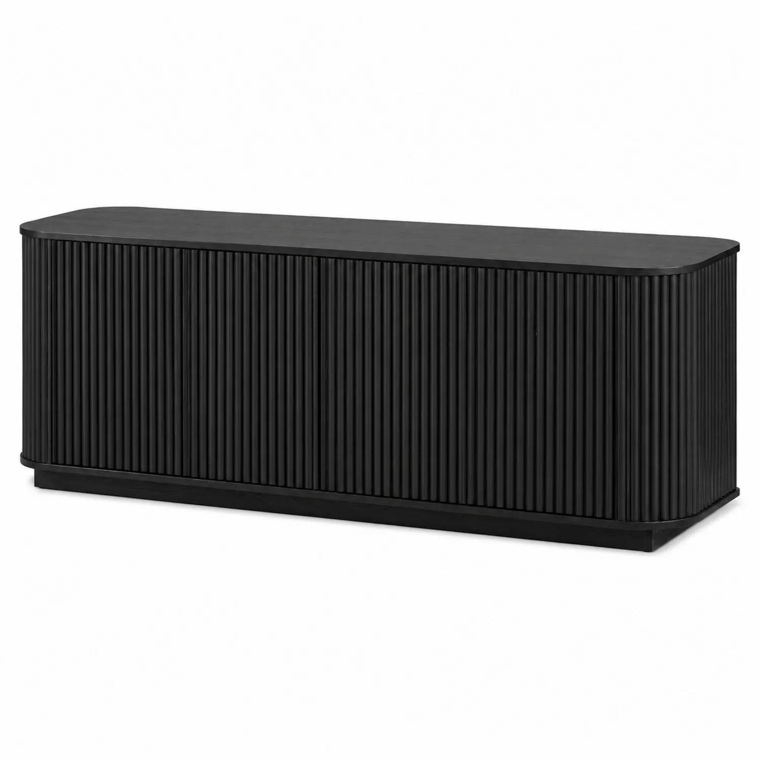 TV-Unterschrank MDF Schwarz 180x45x50cm