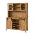 Sideboard aus Holz mit Glast¨¹ren und Weinregal