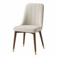 Esszimmerstuhl Stoff Beige Holz